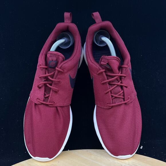 Nike Roshe One Run Team Red Burgundy Ash Grey Sail 511881-613 Men's Size 9 - Picture 8 of 9